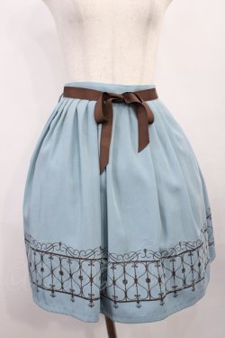 画像1: F&A / ゲートプリントスカート Free ブルー H-25-12-06-1023-LO-SK-NS-ZH