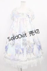 ALICE and the PIRATES / 眠り羊と夢喰いバク柄ジャンパースカートII Free ブルー H-25-12-06-1002-PA-OP-NS-ZH