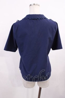 画像2: an another angelus / レース使い開衿シャツ Free Navy H-25-12-06-1028-CA-BL-NS-ZH