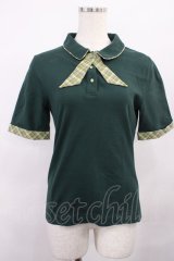 F i.n.t / チェックタイ付きポロシャツ Free GREEN H-25-12-06-1029-CA-BL-NS-ZH