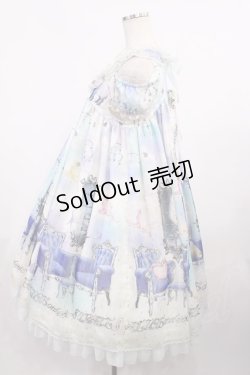 画像2: ALICE and the PIRATES / 眠り羊と夢喰いバク柄ジャンパースカートII Free ブルー H-25-12-06-1002-PA-OP-NS-ZH