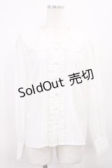 Amavel / フリルブラウス Free ホワイト H-25-12-06-1033-CA-BL-NS-ZH