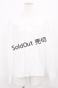 Amavel / フリルブラウス Free ホワイト H-25-12-06-1033-CA-BL-NS-ZH