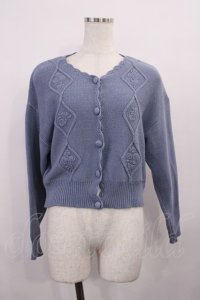 F&A / ケーブルニットカーディガン Free BLUE H-25-12-06-1036-LO-TO-NS-ZH