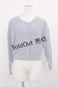 F&A / ケーブルニットカーディガン Free BLUE H-25-12-06-1036-LO-TO-NS-ZH