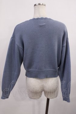 画像2: F&A / ケーブルニットカーディガン Free BLUE H-25-12-06-1036-LO-TO-NS-ZH