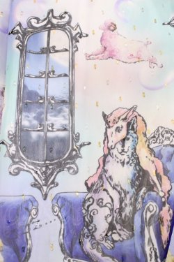 画像4: ALICE and the PIRATES / 眠り羊と夢喰いバク柄ジャンパースカートII Free ブルー H-25-12-06-1002-PA-OP-NS-ZH