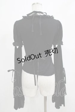 画像3: FRILL / レースパフ2Wayカットソー  ブラック H-25-12-06-054-HN-TO-KB-ZH