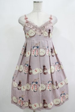 画像1: Emily Temple cute / ワンダーランドノースリーブワンピース  グレー H-25-12-06-006-ET-OP-KB-ZH