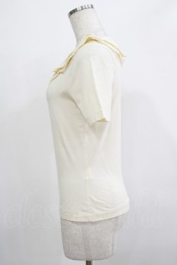 画像2: 【SALE】Jane Marple / レースフリルカットソー  アイボリー H-25-12-06-056-JM-TO-KB-ZT117