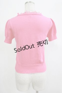 画像3: Emily Temple cute / プチリボン付ニットカーディガン  ピンク H-25-12-06-060-ET-TO-KB-ZT1208H