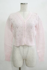 MILK / パウダーカーデ  ピンク H-25-12-06-061-ML-TO-KB-ZH