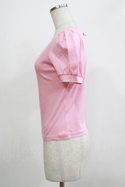 画像2: Shirley Temple / ロゴ刺繍パフスリーブカットソー Ladies ピンク H-25-12-06-062-ET-TO-KB-ZH