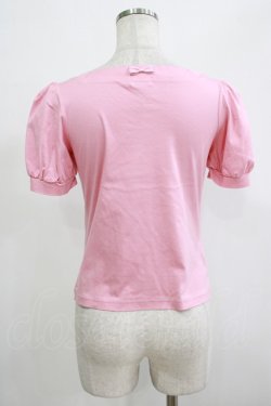 画像3: Shirley Temple / ロゴ刺繍パフスリーブカットソー Ladies ピンク H-25-12-06-062-ET-TO-KB-ZH