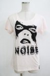 画像1: 【SALE】NOISE NOISE NOISE / プリントTシャツ L ピンク H-25-12-06-065-PU-TO-KB-ZT239 (1)