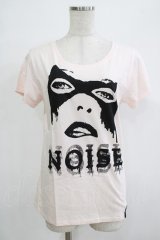 NOISE NOISE NOISE / プリントTシャツ L ピンク H-25-12-06-065-PU-TO-KB-ZT1208H