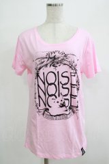 NOISE NOISE NOISE / プリントTシャツ L ピンク H-25-12-06-066-PU-TO-KB-ZT1208H