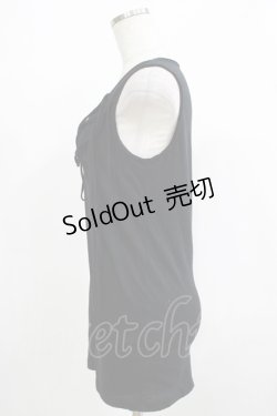 画像2: BPN / ダメージカットタンク  ブラック H-25-12-06-069-GO-TO-KB-ZT239