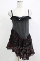 HANGRY&ANGRY / アシメ切替チュニック  ブラック H-25-12-06-071-HN-TO-KB-ZT1208H