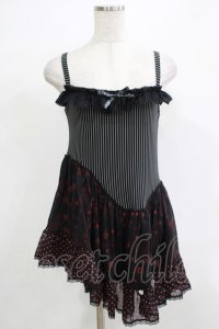 HANGRY&ANGRY / アシメ切替チュニック  ブラック H-25-12-06-071-HN-TO-KB-ZT237