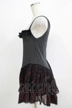 画像2: HANGRY&ANGRY / アシメ切替チュニック  ブラック H-25-12-06-071-HN-TO-KB-ZH