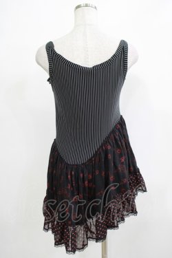 画像3: HANGRY&ANGRY / アシメ切替チュニック  ブラック H-25-12-06-071-HN-TO-KB-ZH