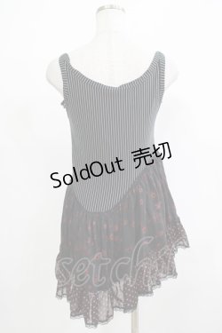 画像3: HANGRY&ANGRY / アシメ切替チュニック  ブラック H-25-12-06-071-HN-TO-KB-ZT237