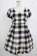 画像1: Emily Temple cute / Emilyギンガムパフスリーブワンピース M ブラック H-25-12-06-008-ET-OP-KB-ZH (1)