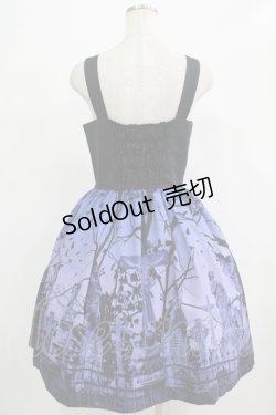 画像3: Moi-meme-Moitie / スリーピングガーデン編上げジャンパースカート 13号 ネイビー H-25-12-06-001-MO-OP-KB-ZH