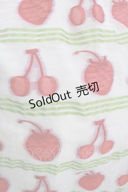 画像4: Emily Temple cute / フルーツジャガードパネル切替ワンピース M グリーン H-25-12-06-011-ET-OP-KB-ZT226