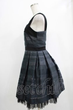 画像2: abilletage / マルチボーダージャンパースカート  ブラック H-25-12-06-012-GO-OP-KB-ZH