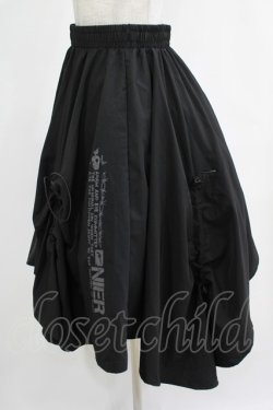 画像2: NieR Clothing / イレギュラースカート  黒 H-25-12-06-015-PU-SK-KB-ZH