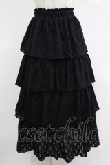 merry jenny / レースティアードスカート  ブラック H-25-12-06-018-LO-SK-KB-ZH