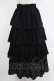 画像1: merry jenny / レースティアードスカート  ブラック H-25-12-06-018-LO-SK-KB-ZH (1)