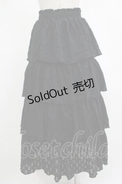 画像3: merry jenny / レースティアードスカート  ブラック H-25-12-06-018-LO-SK-KB-ZH