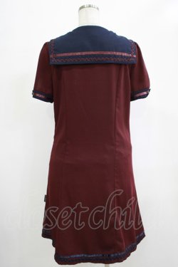 画像3: Ozz oneste / ナポレオンセーラーワンピース  ワイン×ネイビー H-25-12-06-019-OO-OP-KB-ZH