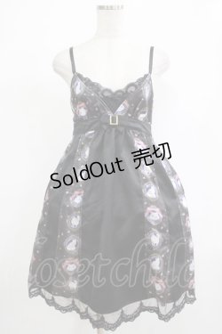 画像1: FRILL / 白猫の切替キャミワンピース  ブラック H-25-12-06-020-HN-OP-KB-ZH