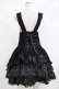 画像3: FRILL / レースフリルスカラップジャンパースカート  ブラック H-25-12-06-002-HN-OP-KB-ZH (3)