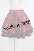 MILK / M'フリルスカート  赤 H-25-12-06-022-ML-SK-KB-ZH