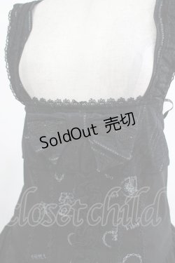 画像4: FRILL / レースフリルスカラップジャンパースカート  ブラック H-25-12-06-002-HN-OP-KB-ZH