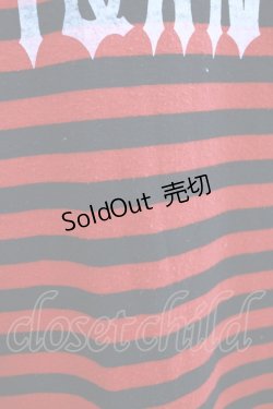 画像4: HANGRY&ANGRY / ボーダーラグランワンピース  黒×赤 H-25-12-06-026-HN-OP-KB-ZH