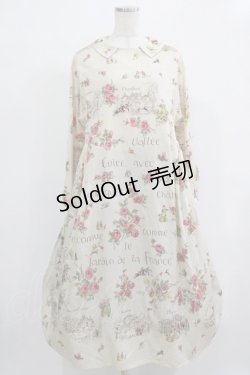 画像1: Jane Marple Dans Le Salon / Val de Loire tablier dress  light beige H-25-12-07-003-JM-OP-KB-ZH