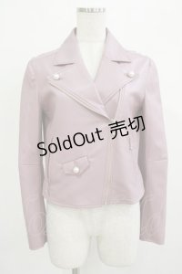MILK / faux-leatherライダース  グレープピンク H-25-12-07-028-ML-JA-KB-ZH