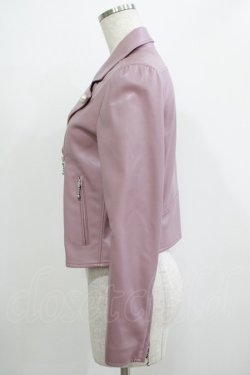 画像2: MILK / faux-leatherライダース  グレープピンク H-25-12-07-028-ML-JA-KB-ZH