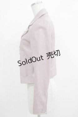 画像2: MILK / faux-leatherライダース  グレープピンク H-25-12-07-028-ML-JA-KB-ZH