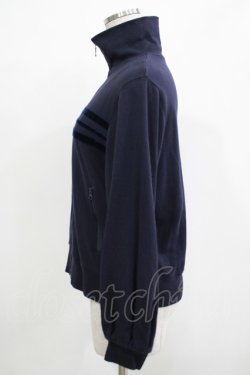 画像2: Jane Marple Dans Le Salon / Velvet ribbon zip up  navy H-25-12-07-031-JM-TO-KB-ZH