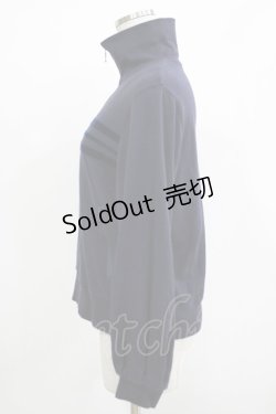 画像2: Jane Marple Dans Le Salon / Velvet ribbon zip up  navy H-25-12-07-031-JM-TO-KB-ZH
