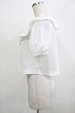 画像2: MILK / プチロックブラウス  オフ H-25-12-07-034-ML-BL-KB-ZH