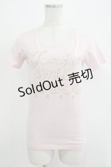 Q-pot. / 午後の紅茶コラボTシャツ  ピンク H-25-12-07-035-QP-TO-KB-ZH