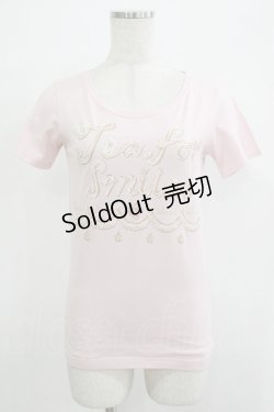 画像1: Q-pot. / 午後の紅茶コラボTシャツ  ピンク H-25-12-07-035-QP-TO-KB-ZH